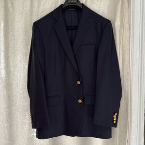 Brooks Brothers 41R Navy Blazer w Gold Buttons
